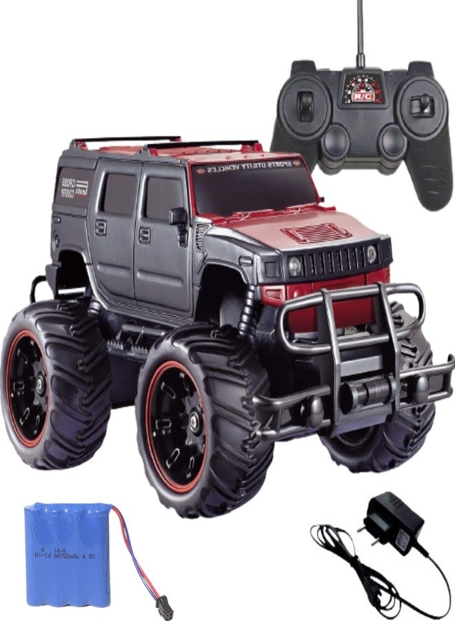 DURAZO® Gravity Sensor Steering Remote Controlled Racing RC Car for Kids car, C-Type USB Chargeable Gravity Vacant Technology with Steering Wheel Remote Car Toy I Multicolour I Pack of 1 - Image 1